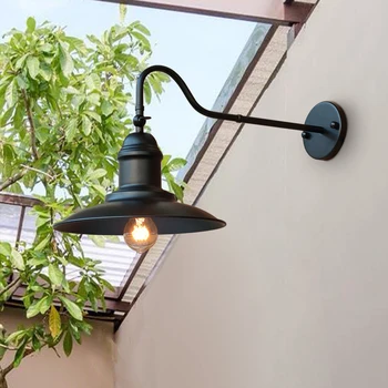 Американский Промышленный Настенный светильник для Крыльца, Уличный светильник для сада во внутреннем дворе, Рекламный щит, парковый настенный светильник, прикроватное освещение для спальни, Лестницы