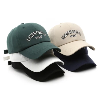 Embroidered Men Women Baseball Cap Adjustable Fashion Sports Hat Cotton Sun Hat Solid Color Visor Hat бейсболка для мужчин
