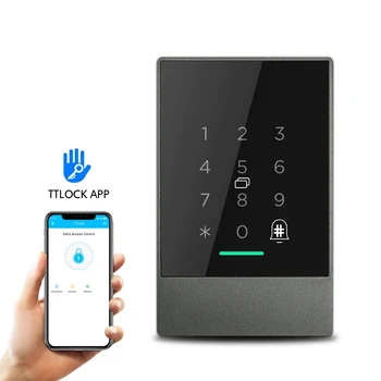 Водонепроницаемый Bluetooth TTLOCK App Система дистанционного контроля доступа к Двери Сенсорная клавиатура с паролем Контроль доступа к IC-карте 13,56 МГц