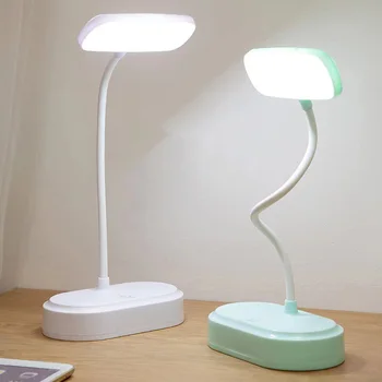 Светодиодная настольная лампа с USB-Аккумулятором для защиты глаз, Настольная лампа для Спальни, Прикроватная Складная Лампа для чтения