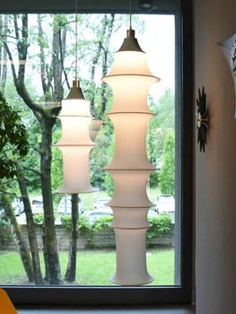 Подвесные светильники Wabi-sabi, светодиодная потолочная люстра в Японском стиле, Креативный магазин, Гостиная, спальня, подвесной светильник для декора комнаты