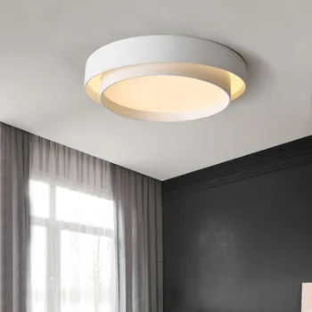 Скандинавские черно-белые потолочные светильники, минималистичная копия дизайнерской лампы, освещение для гостиной, креативный свет для спальни, столовой