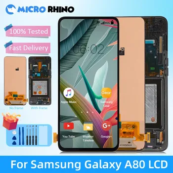 6,7 ‘Оригинальный для Samsung Galaxy A80 A805F A8050 A805X A805N ЖК-дисплей с Рамкой Для Samsung A80 Замена сенсорного экрана