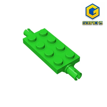 Пластина Gobricks GDS-958, модифицированная, 2 x 4 со штифтами, совместимая с lego 30157 DIY Educational Building Blocks Техническая