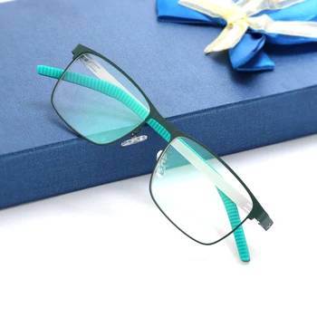 Оправа из титанового сплава, Блокирующие Синий свет Фотохромные Очки Для чтения, Мужские Компьютерные Очки для дальнозоркости, Увеличивающие очки