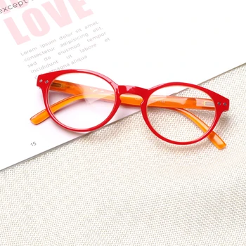Очки для чтения Henotin с пружинными петлями, мужские и женские очки в красной оправе, декоративные очки для чтения с диоптриями по рецепту HD