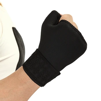 1 Пара Мягких дышащих боксерских перчаток, Регулируемая защита перчаток на половину пальца, Универсальная защита запястья, ладони, большого пальца