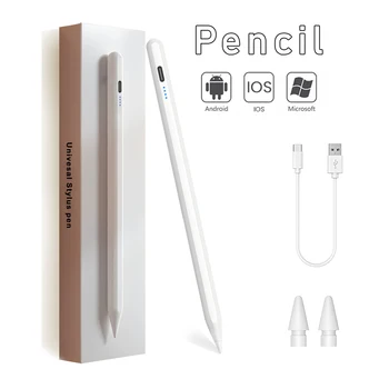 Универсальный Стилус, Планшетная ручка С беспроводным подключением, Магнитный всасывающий карандаш, Совместимый для Ipad, Samsung, Android, Windows, Huawei, IOS