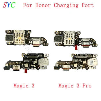 Оригинальная плата разъема USB-порта для зарядки Huawei Honor Magic 3 Pro, разъем для зарядки с устройством чтения sim-карт, запчасти для ремонта