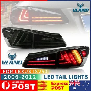 Vland Для Lexus IS250 IS350 ISF 2006-2012, пара дымчатых линз, задние фонари со светодиодной подсветкой