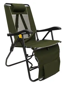 Шезлонг Legz up - Loden Green с вересковой подкладкой - удобное кресло для взрослых для максимального расслабления