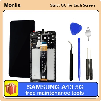 ЖК-дисплей Сенсорный Дигитайзер в Сборе с корпусом и Рамкой, Комплект для Замены Samsung Galaxy A13 5G SM-A136U a136a a136w