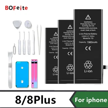 Аккумулятор BoFeite для iPhone 8 8plus Сменный аккумулятор Bateria для Apple iPhone с комплектом инструментов для ремонта