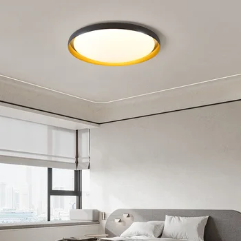 Новая светодиодная люстра для украшения спальни, кабинета, балкона, потолочная люстра, светодиодная лампа, круглые минималистичные современные люстры