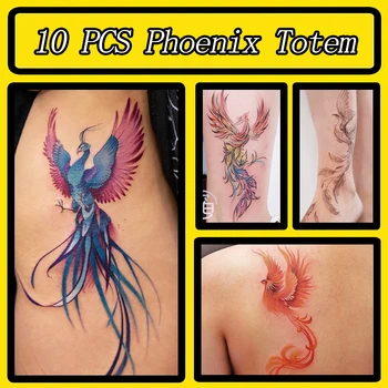 Офир Феникс Тотем Многоразовый Трафарет для временной татуировки Аэрограф Шаблон для Рисования тела Художественными Рисунками STE125
