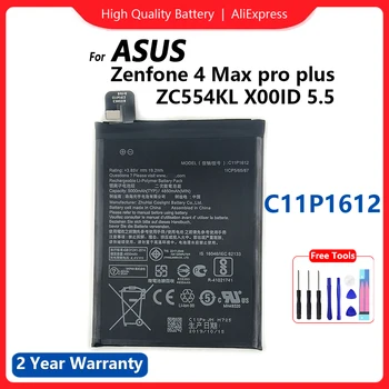 Оригинальный Аккумулятор C11P1612 Для ASUS Zenfone 4 Max pro plus ZC554KL X00ID 5,5 