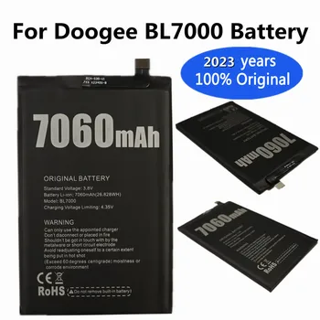 2023 Года 100% Оригинальный аккумулятор BL7000 емкостью 7060 мАч для мобильного телефона DOOGEE BL 7000, Высококачественные сменные батарейки в наличии