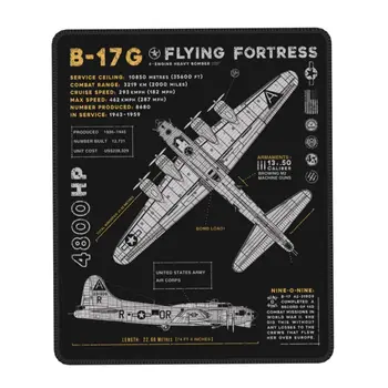 Коврик Для мыши PC Gamer Резиновая Основа B-17 Flying Fortress Spitfire Коврик Для Мыши Компьютерный Истребитель WW2 Военный Пилот Самолет Коврик Для Самолета
