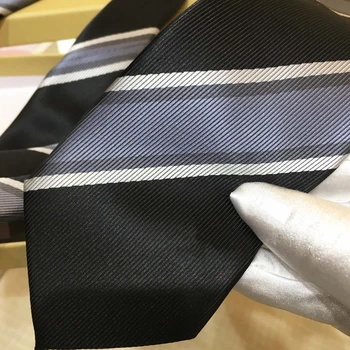 Высококачественный Мужской 100% Шелковый деловой галстук в клетку, повседневная мода, Роскошный дизайн, галстук, Мужские аксессуары, жаккардовые буквы