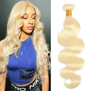 613 светлых человеческих волос, пучки бразильских медовых блондинок, 28 30-дюймовые объемные волнистые пучки волос Remy для наращивания