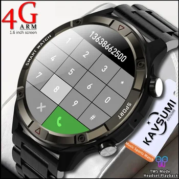 2023 Новые Смарт-часы 4G с памятью AMOLED 454*454 HD, Умные часы с сердечным ритмом, Bluetooth-вызов, Умные Часы Для Мужчин, Наушники Huawei TWS
