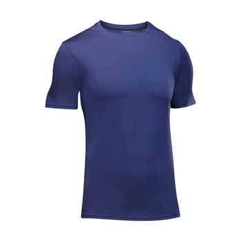 Однотонная спортивная быстросохнущая мужская футболка для бега и фитнеса с короткими рукавами, мужская свободная летняя футболка из ледяного шелка