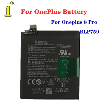 Высококачественный Оригинальный Аккумулятор Для Oneplus 8/8 Pro One Plus 8 8pro BLP759 BLP761, Аутентичные Аккумуляторы для мобильных телефонов Bateria