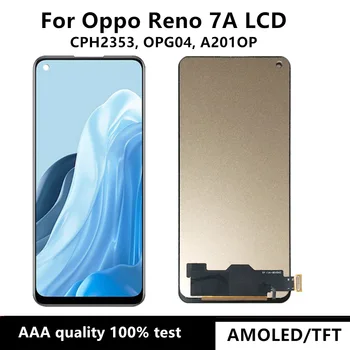 6,4 дюймов для Oppo Reno 7A ЖК-дисплей CPH2353 OPG04 A201OP сенсорный экран дигитайзер в сборе замена деталей для Reno 7A LCD