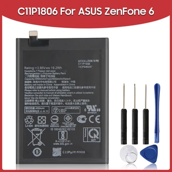 Сменный Аккумулятор 5000 мАч C11P1806 Для ASUS ZenFone 6 ZS630KL I01WD Аккумуляторные Батареи для телефонов