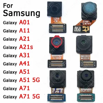 Селфи Камера Для Samsung Galaxy A01 A11 A21 A21s A31 A41 A51 A71 5G Фронтальная Оригинальный Модуль камеры, Обращенный к Запасным Частям