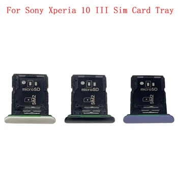 Детали Лотка для SIM-карт Держатель Слота для SIM-карт Sony Xperia 10 III Запасные Части для карт памяти microSD Sony Xperia 10 III