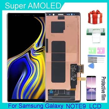 Оригинальный 6,4 ”AMOLED ДЛЯ Samsung Galaxy Note 9 ЖК-дисплей N960 N960F N960U N960N GN960W Дисплей с Сенсорным экраном и Цифровым Преобразователем В Сборе