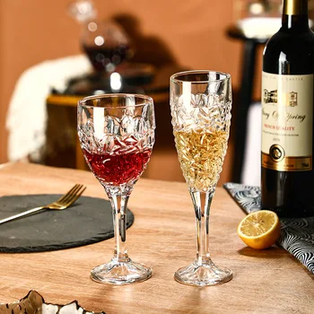 Хрустальный бокал для красного вина, Бокал для шампанского, Легкий роскошный Бокал для вина из бессвинцового стекла, Домашняя свадебная вечеринка, Барная посуда, Кухня, столовая