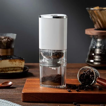 Электрическая Кофемолка, белая Кофемолка, Тип C, USB-зарядка, керамический сердечник для измельчения, Бытовая Кофемолка для кофейных зерен