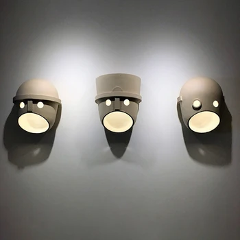 Nordic Moooi Креативная Маска настенный светильник LED E27 из смолы, светильники для гостиной, спальни, кабинета, Мультяшный Домашний декор, Подвесной светильник G9