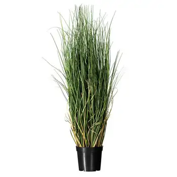 Высокая искусственная зеленая вьющаяся трава из ПВХ в горшках -реалистичное украшение для дома, кухни, делового офиса