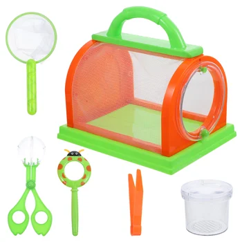Клетка для насекомых, Ящик для наблюдения, Ведро, Коллектор, Развивающая Игрушка, Детский Пластиковый Бочонок, Детский