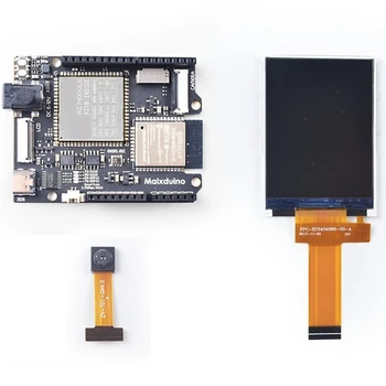 Для Sipeed Maix Duino Development Board K210 RISC-V AI + Модуль LOT ESP32 с камерой и 2,4-дюймовым экраном + Бинокулярная камера