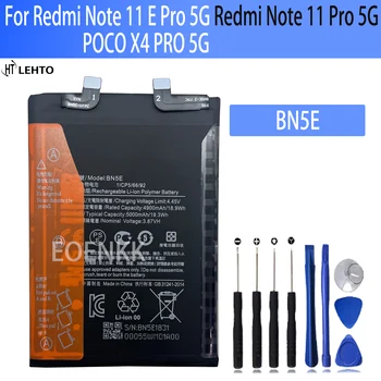 100% Оригинальный Аккумулятор BN5E Для XIAOMI Redmi Note 11 Pro 5G/POCO X4 PRO/5G Замена Телефона Bateria