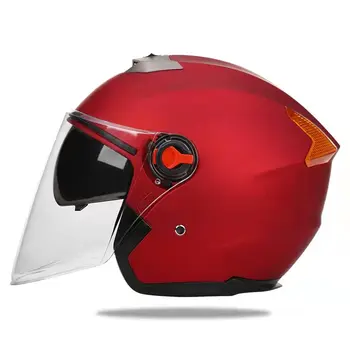 Бесплатный подарок Половина лица Всесезонный Мотоциклетный шлем PC Visor Защита головы для езды на мотоцикле Аварийный шлем Casque