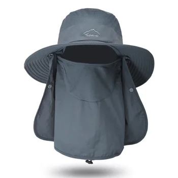 Летняя солнцезащитная шляпа большого размера 62 см, 3 предмета, солнцезащитная шляпа для скалолазания, солнцезащитная шляпа с клапаном на шее, съемная шляпа для рыбалки, новая