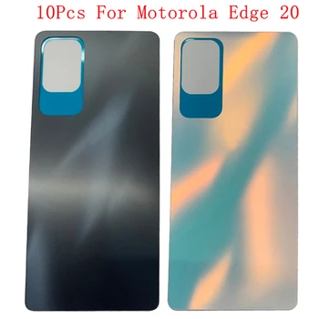 10шт Крышка Батарейного Отсека Задняя Дверь Чехол Корпус Для Motorola Moto Edge 20 Задняя Крышка с Клейкой Наклейкой Запасные Части