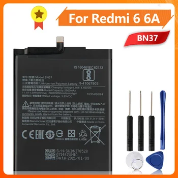Сменный аккумулятор телефона BN37 для Xiao mi Redmi6 Redmi 6 Redmi 6A Redrice 6 BN37 Емкостью 3000 мАч + инструмент