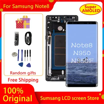 Оригинальный note8 N950 Дисплей для SAMSUNG Galaxy Note 8 LCD N950F ЖК-дисплей с Сенсорным экраном Дигитайзер В Сборе Замена Экрана