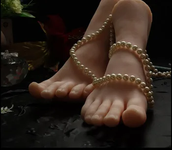 Бесплатная доставка, 1 Пара Реалистичных Силиконовых женских Манекенов в натуральную величину, Ножной Дисплей Для Обуви И Носков, имитирующий ножной манекен