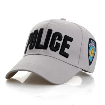 Новая полиция письмо мужчины бейсболка snapback женщины fashioon тактическая кепка для гольфа Спорт на открытом воздухе путешествия дальнобойщик шляпы от Солнца C1170