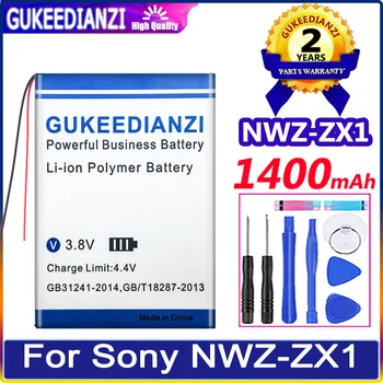 Bateria Новый Аккумулятор NWZZX1 1400 мАч Для Sony Walkman NWZ-ZX1 Цифровой Высококачественный Аккумулятор
