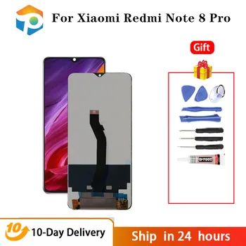 Дисплей Для Xiaomi Redmi Note 8 Pro ЖК-дисплей Сенсорный Дигитайзер Redmi Note8 Pro Ремонт Оригинального экрана 6,53 дюйма