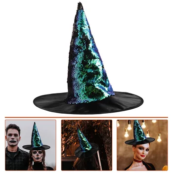 Шляпа ведьмы, нарядная кепка на Хэллоуин, женские декоративные принадлежности для выступлений, Маскарад