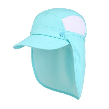 Connectyle Для мальчиков и девочек, Детская Солнцезащитная шляпа UPF 50 + с клапаном на шее, Быстросохнущая Съемная Сетчатая Бейсбольная Летняя шляпа с солнцезащитным козырьком